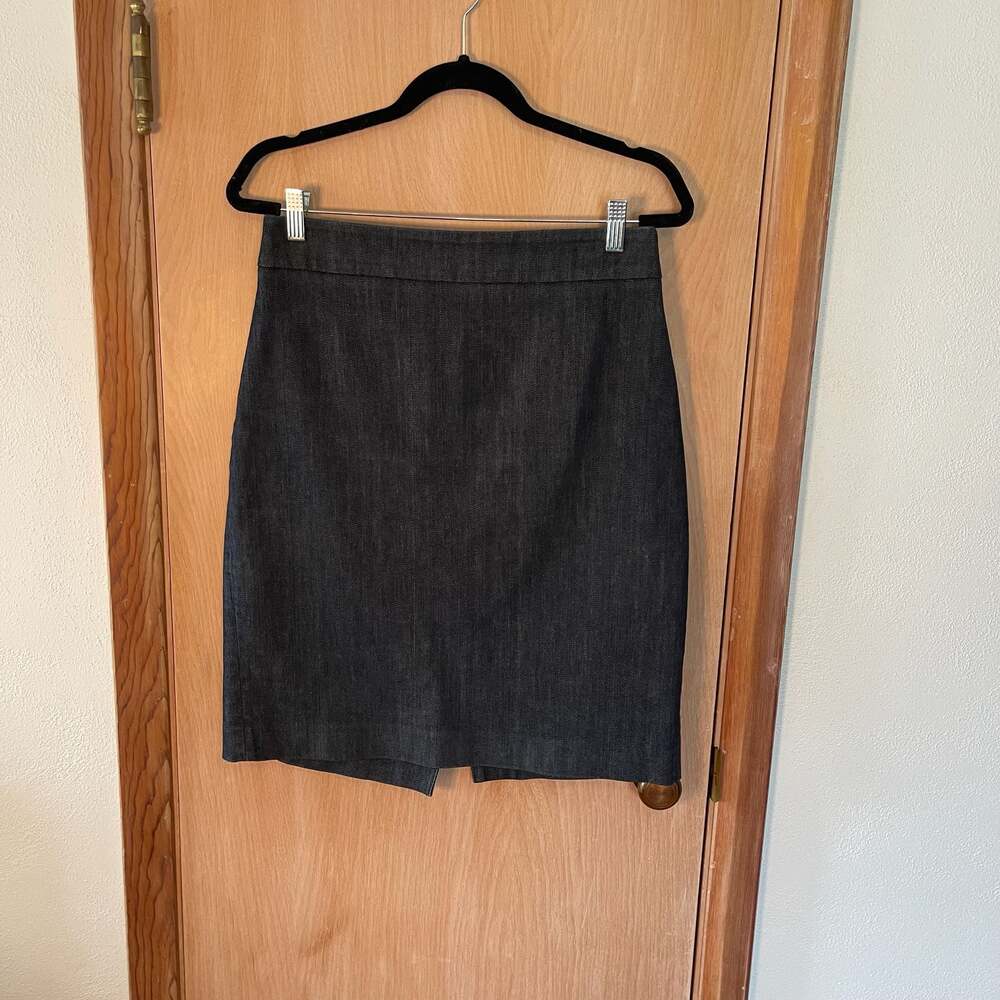 J. Crew Stretch Cotton Blend Denim Pencil Skirt